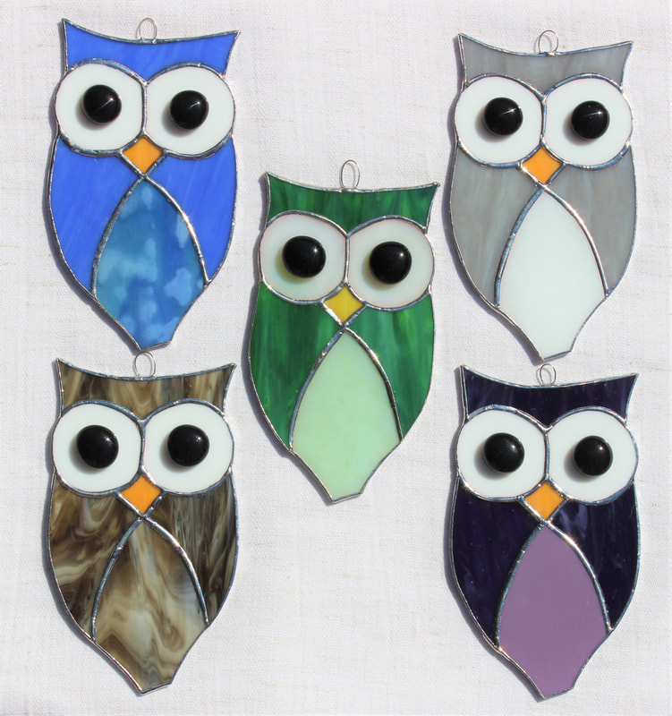 colorful owls